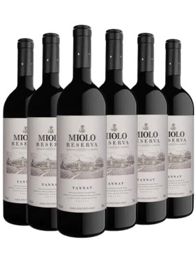 Vinho Miolo Tinto Seco Brasil Reserva Tannat 750ml - 6 Unidades