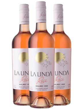 Vinho Luigi Bosca Rosé Seco Argentina La Linda Malbec 750ml - 3 Unidades
