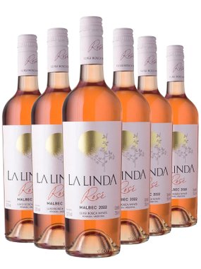 Vinho Luigi Bosca Rosé Seco Argentina La Linda Malbec 750ml - 6 Unidades