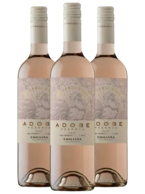Vinho Viña Emiliana Rosé Seco Chile Adobe Reserva Syrah 750ml - 3 Unidades