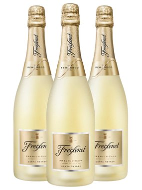 Espumante Freixenet Branco Demi Sec Espanha Carta Nevada Macabeo, Parellada, Xarello 750ml - 3 Unidades