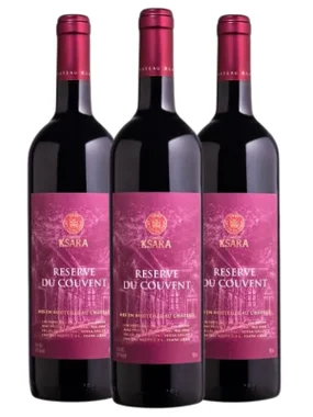 Vinho Château Ksara Tinto Seco Líbano Reserve Du Couvent Cabernet Franc, Cabernet Sauvignon, Syrah 750ml - 3 Unidades