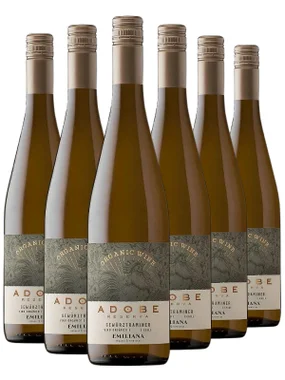 Vinho Viña Emiliana Branco Seco Chile Adobe Reserva Gewurztraminer 750ml - 6 Unidades