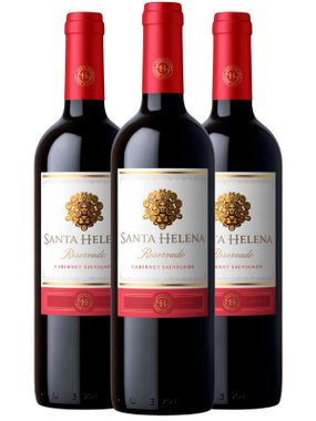 Vinho Santa Helena Tinto Seco Chile Reservado Cabernet Sauvignon 750ml - 3 Unidades