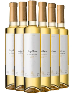 Vinho Luigi Bosca Branco Suave Argentina Granos Nobles Gewurztraminer 500ml - 6 Unidades