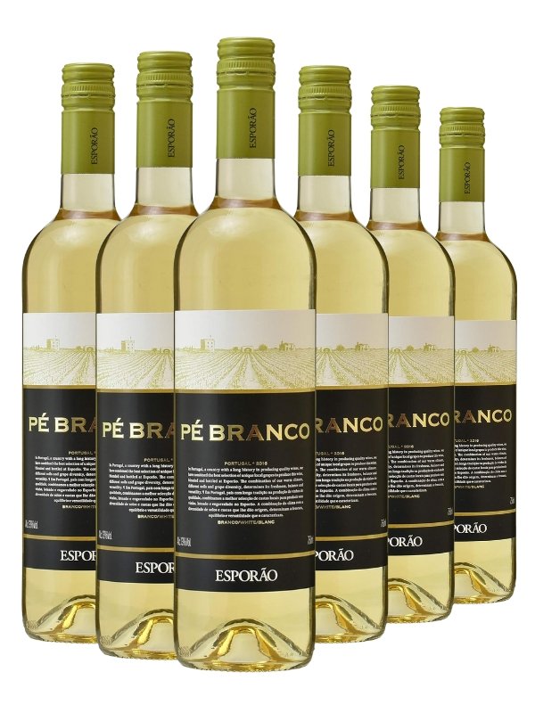 Kit 6 Garrafas Vinho Esporão Pé Branco 750 mL