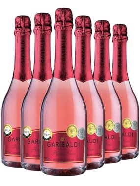 Espumante Garibaldi Rosé Brut Brasil Pinot Noir 750ml - 6 Unidades