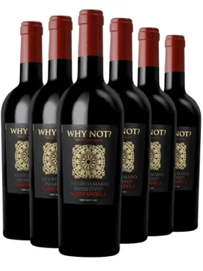 Vinho Contri Tinto Seco Itália Why Not? Negroamaro, Primitivo 750ml - 6 Unidades
