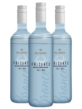 Frisante Del Grano Branco Suave Brasil Moscato 750ml - 3 Unidades
