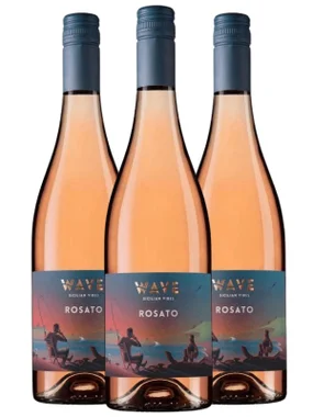 Vinho Settesoli Rosé Seco Itália Wave Nerello Mascalese, Syrah 750ml - 3 Unidades