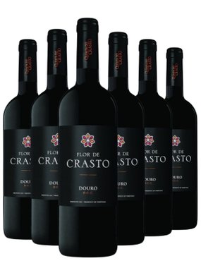 Vinho Quinta do Crasto Tinto Seco Portugal Flor de Crasto Tinta Roriz, Touriga Franca, Touriga Nacional 750ml - 6 Unidades