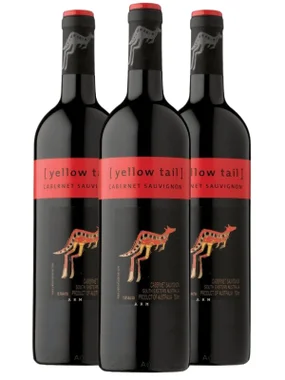 Vinho Yellow Tail Tinto Seco Austrália Cabernet Sauvignon 750ml - 3 Unidades