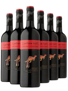 Vinho Yellow Tail Tinto Seco Austrália Cabernet Sauvignon 750ml - 6 Unidades