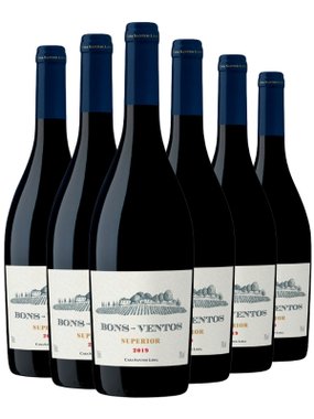 Vinho Casa Santos Lima Tinto Seco Portugal Bons Ventos Superior Cabernet Sauvignon, Syrah, Touriga Nacional 750ml - 6 Unidades