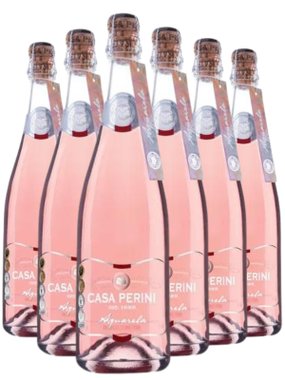 Espumante Casa Perini Rosé Moscatel Brasil Aquarela Moscato 750ml - 6 Unidades