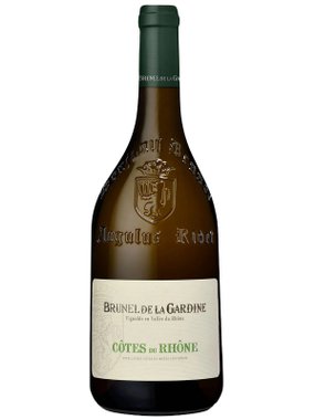 Vinho Brunel de La Gardine Branco Seco França Côtes Du Rhône Blend 750ml