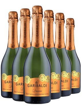 Espumante Garibaldi Branco Brut Brasil Prosecco D.o.c Glera, Moscato 750ml - 6 Unidades