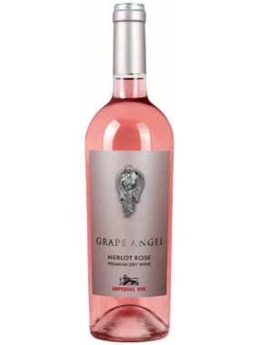 Vinho Imperial Vin Rosé Seco Moldávia Grape Angel Premium Merlot 750ml