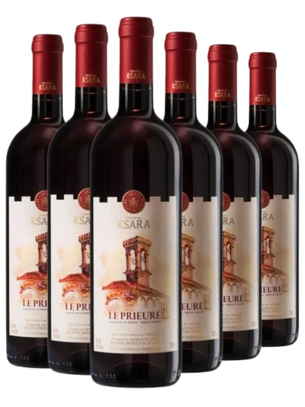 Kit 6 Garrafas Vinho Tinto Château Ksara Le Prieure 750 mL