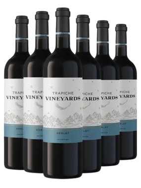 Vinho Trapiche Tinto Seco Argentina Vineyards Merlot 750ml - 6 Unidades
