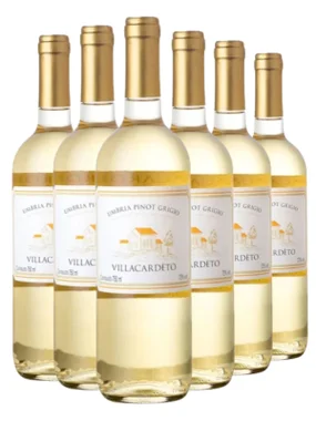 Vinho Cardeto Branco Seco Itália Villa Cardeto Pinot Grigio 750ml - 6 Unidades
