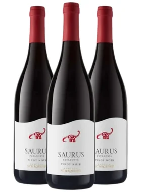 Vinho Familia Schroeder Tinto Seco Argentina Saurus Pinot Noir 750ml - 3 Unidades