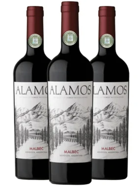 Vinho Alamos Tinto Seco Argentina Malbec 750ml - 3 Unidades