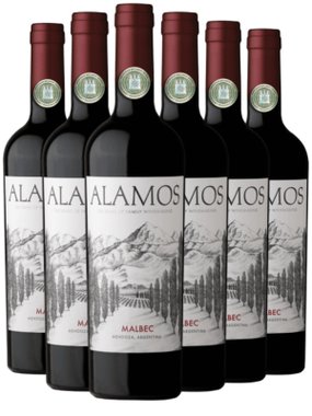 Vinho Alamos Tinto Seco Argentina Malbec 750ml - 6 Unidades