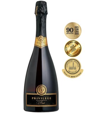 Espumante Peterlongo Branco Brut Brasil Privillege Chardonnay, Pinot Noir 750ml