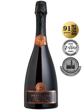 Espumante Peterlongo Branco Extra Brut Brasil Privillege Chardonnay, Pinot Noir 750ml