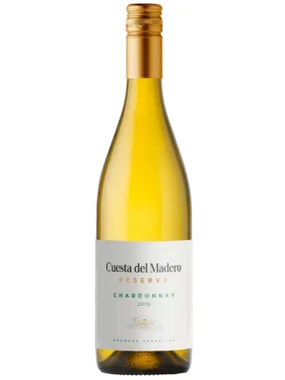 Vinho Cuesta Del Madero Branco Seco Argentina Reserva Chardonnay 750ml