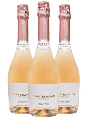 Espumante Pazo Pondal Rosé Brut Espanha Constelación Tempranillo 750ml - 3 Unidades