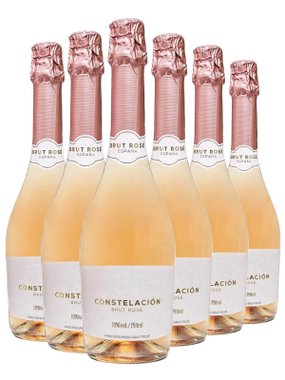 Espumante Pazo Pondal Rosé Brut Espanha Constelación Tempranillo 750ml - 6 Unidades