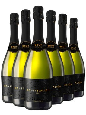 Espumante Pazo Pondal Branco Brut Espanha Constelación Airén, Sauvignon Blanc, Verdejo 750ml - 6 Unidades