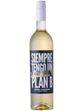 Vinho Bodegas Budeguer Branco Seco Argentina Siempre Tengo Un Plan B Reserva Chardonnay 750ml