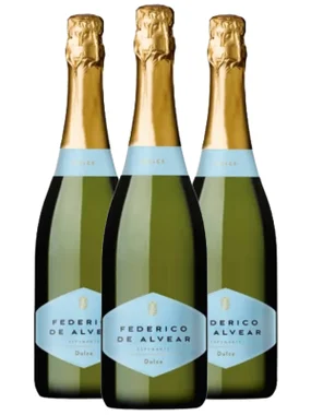 Espumante Federico de Alvear Branco Moscatel Argentina Blend 750ml - 3 Unidades