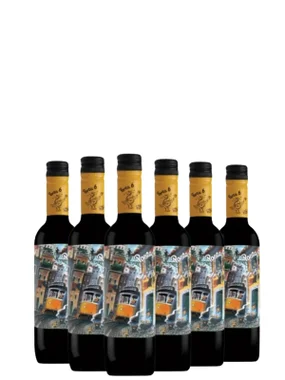 Vinho Vidigal Wines Tinto Seco Portugal Porta 6 Castelão, Tinta Roriz, Touriga Nacional 375ml - 6 Unidades