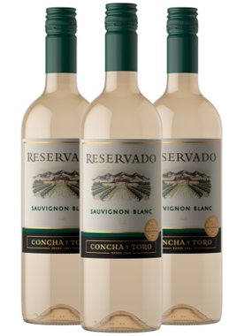 Vinho Concha Y Toro Branco Seco Chile Reservado Sauvignon Blanc 750ml - 3 Unidades