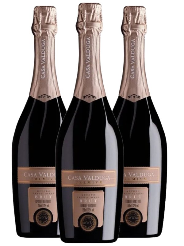 Kit 3 Espumante Casa Valduga Premivm Brut