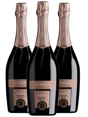 Espumante Casa Perini Branco Brut Brasil Premivm Chardonnay, Pinot Noir 750ml - 3 Unidades