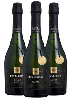 Espumante Don Guerino Branco Extra Brut Brasil Cuvée Chardonnay 750ml - 3 Unidades