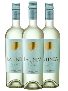 Vinho Luigi Bosca Branco Suave Argentina La Linda Chardonnay, Chenin Blanc, Viognier 750ml - 3 Unidades