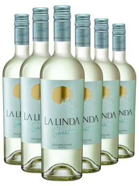 Vinho Luigi Bosca Branco Suave Argentina La Linda Chardonnay, Chenin Blanc, Viognier 750ml - 6 Unidades