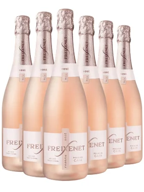 Espumante Freixenet Rosé Brut Espanha Cordon Rosado Grenache, Trepat 750ml - 6 Unidades