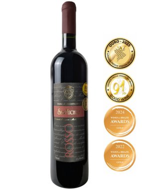Vinho Vinícola San Michele Tinto Seco Brasil Rosso Cabernet Sauvignon, Merlot, Tannat 750ml
