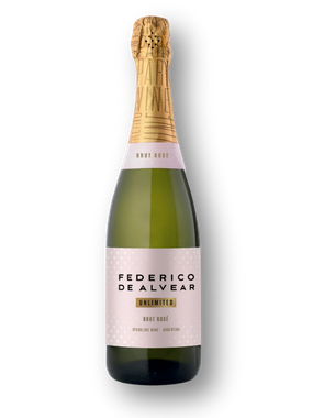 Espumante Federico de Alvear Rosé Brut Argentina Chardonnay, Malbec 750ml