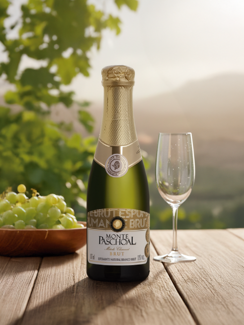 Mini Espumante Monte Paschoal Brut 187 mL