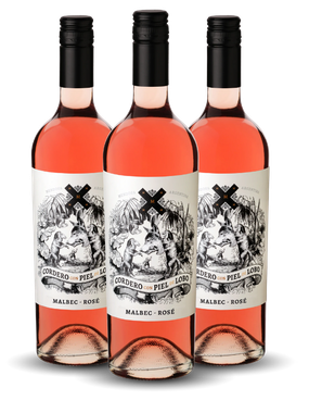 Vinho Mosquita Muerta Rosé Seco Argentina Cordero Con Piel de Lobo Malbec 750ml - 3 Unidades