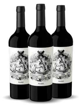 Vinho Mosquita Muerta Tinto Seco Argentina Cordero Con Piel de Lobo Malbec 750ml - 3 Unidades