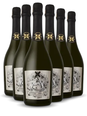 Espumante Mosquita Muerta Branco Brut Argentina Cordero Con Piel de Lobo Blend 750ml - 6 Unidades